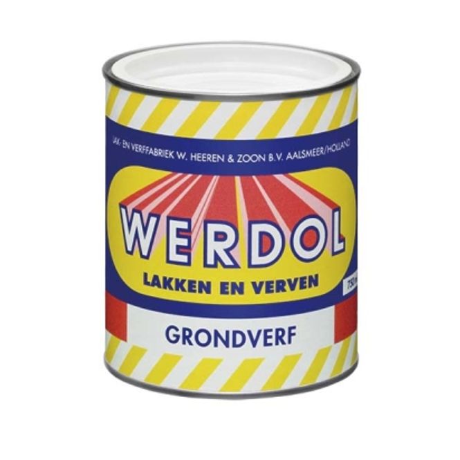 Hoofdbeeld Werdol Grondverf Grijs 0,75L